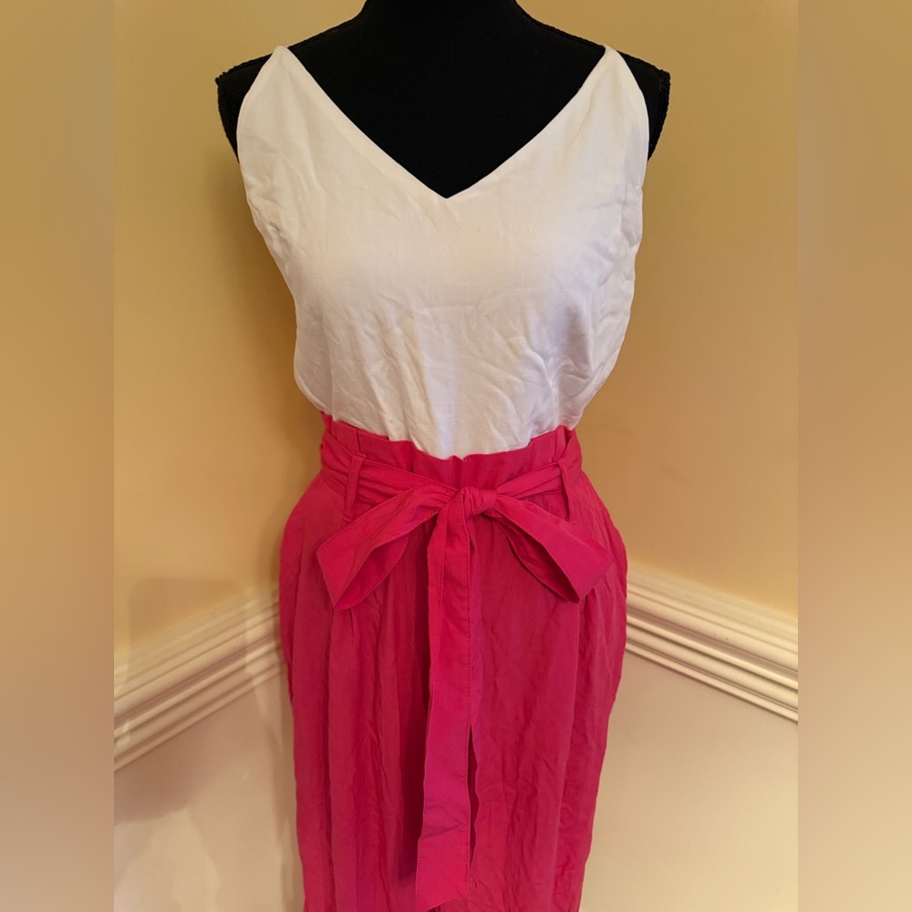 NWT Altar’d State Tori Jumpsuit in pink & white Sz large - Picture 3 of 12